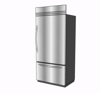 现代冰箱su模型