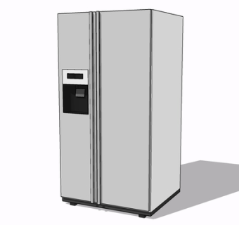 现代冰箱su模型