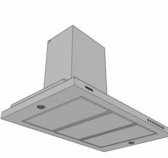 现代油烟机su模型