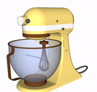 现代搅拌机su模型