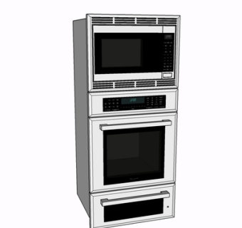 现代烤炉su模型