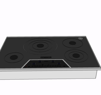 现代灶台su模型