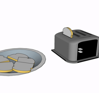 现代面包机su模型