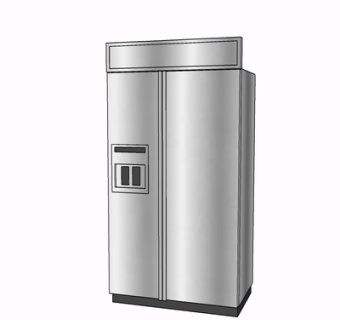 现代冰箱su模型