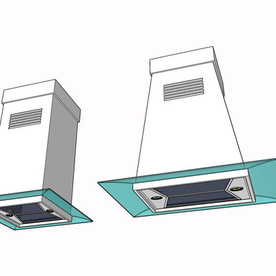 现代油烟机su模型