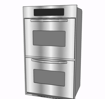 现代金属烤箱su模型