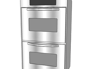 现代金属烤箱su模型