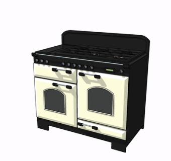 现代灶台su模型