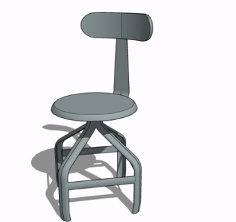 现代单椅su模型