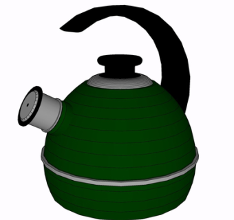 现代水壶su模型