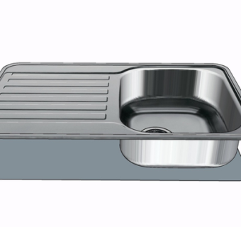 现代金属水槽su模型