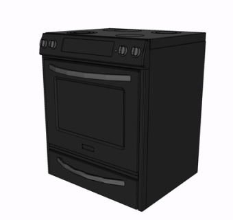 现代烤炉su模型