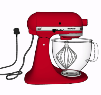 现代搅拌机su模型