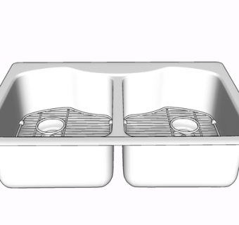 现代水槽su模型