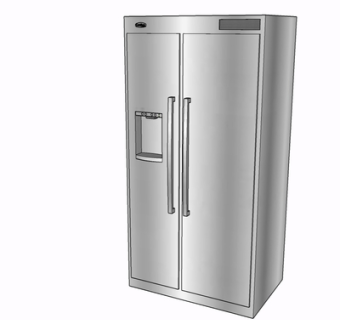 现代冰箱su模型