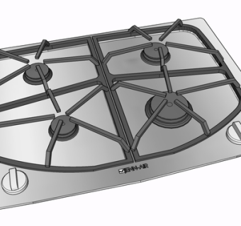 现代煤气灶su模型