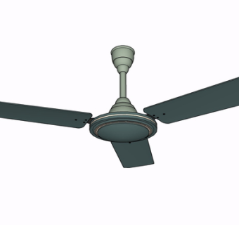 现代吊扇su模型