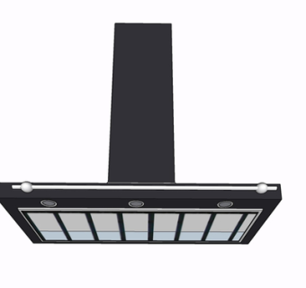 现代油烟机su模型