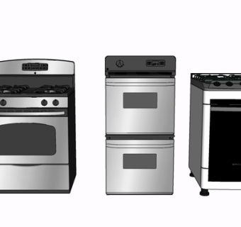 现代灶台su模型