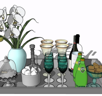 现代饮料食物su模型