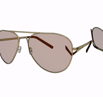 现代墨镜su模型