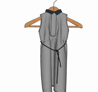 现代服饰su模型