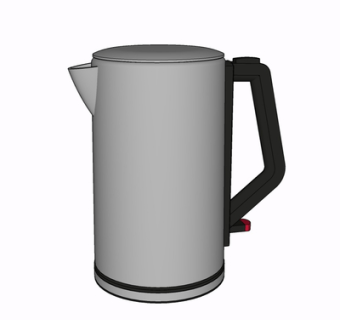 现代水壶su模型