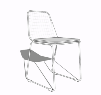 现代单椅su模型