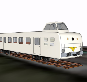 现代火车su模型