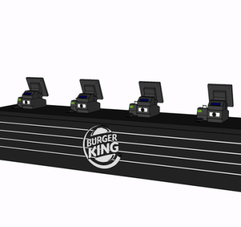 现代收银台su模型