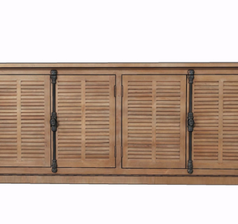 现代实木边柜su模型