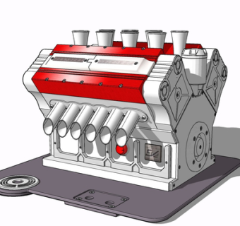 现代工业设备su模型