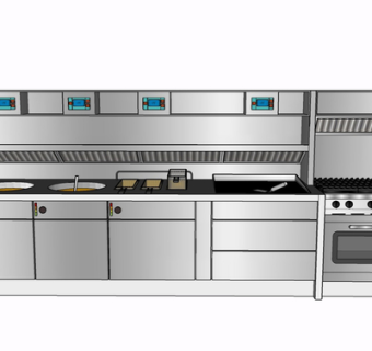 现代金属集成灶su模型