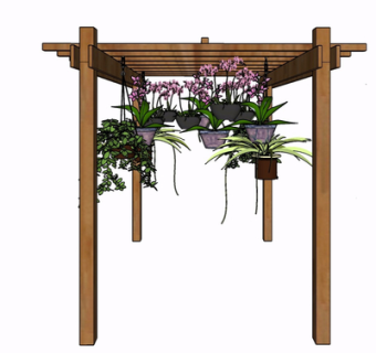 现代吊兰su模型