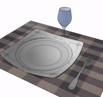 现代碗碟餐具su模型