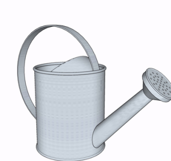 现代金属洒水壶su模型