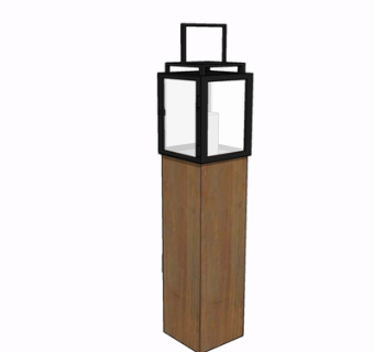 现代景观灯su模型