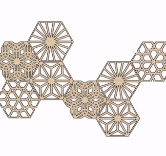 现代实木挂件su模型