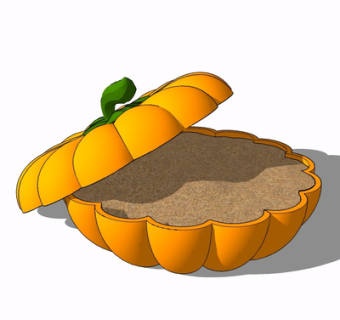 现代南瓜摆件su模型