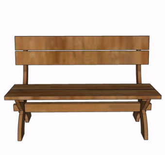 现代实木公用椅su模型