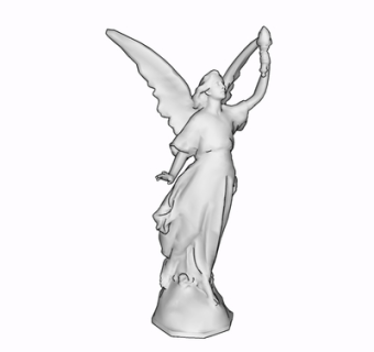 欧式天使雕塑su模型