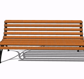 现代实木公用椅su模型