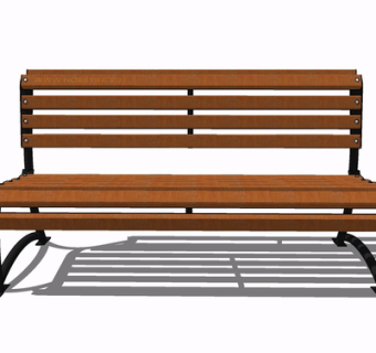 现代实木公用椅su模型