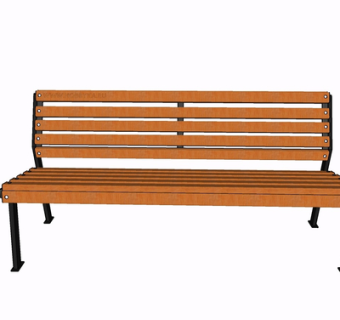 现代实木公用椅su模型