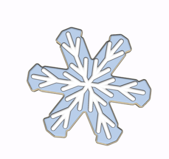 现代雪花挂件su模型