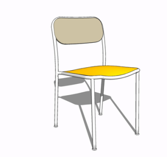 现代单椅su模型