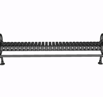 现代金属长凳su模型