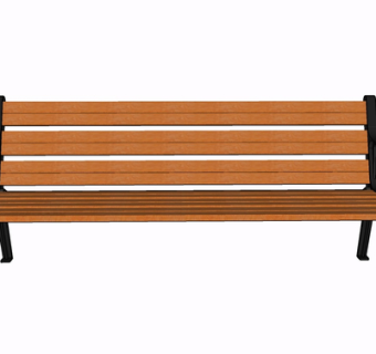 现代实木公用椅su模型