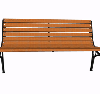 现代实木公用椅su模型