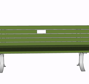 现代实木公用椅su模型